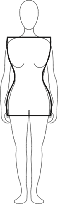 Hourglass shape